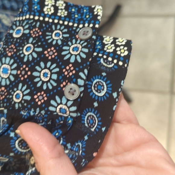 NWT size zero petite loft lined dress button cuffs - Picture 6 of 6